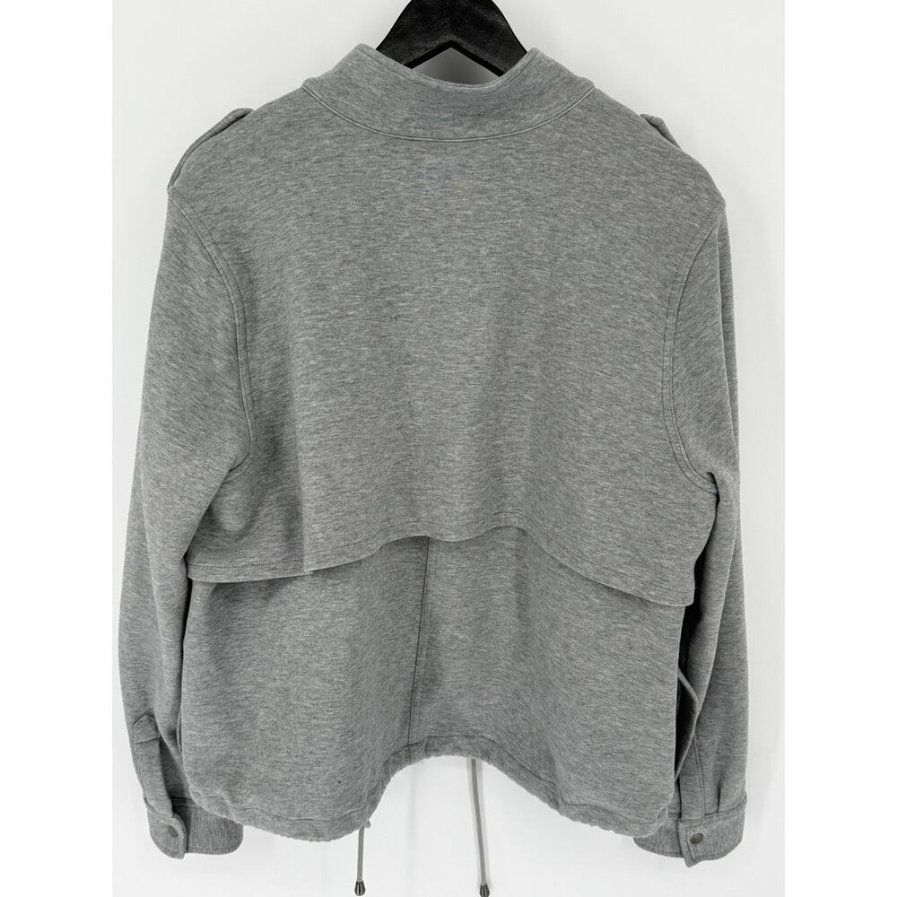 Rails Collins Utility Jacket Women's XL Heather Gray Military Snap & Zip Front - Picture 4 of 10